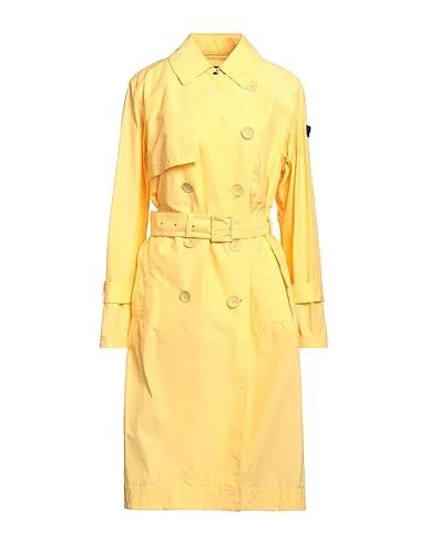 Yellow Techno fabric Double breasted pea coat