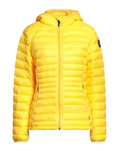 Yellow Techno fabric Shell  jacket AERONS WOM HOOD  

