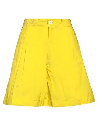 Yellow Techno fabric Shorts & Bermuda