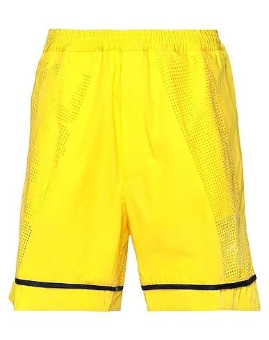 Yellow Techno fabric Shorts & Bermuda