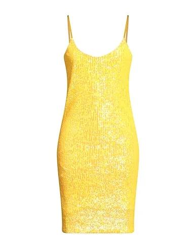 Yellow Tulle Midi dress