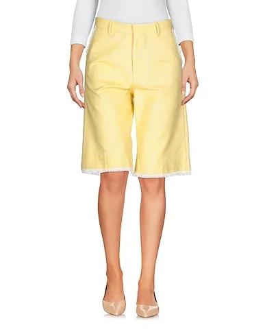 Yellow Tweed Shorts & Bermuda
