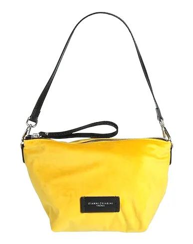 Yellow Velvet Handbag