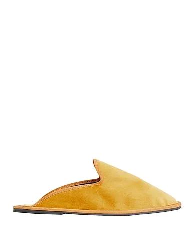 Yellow Velvet Mules and clogs