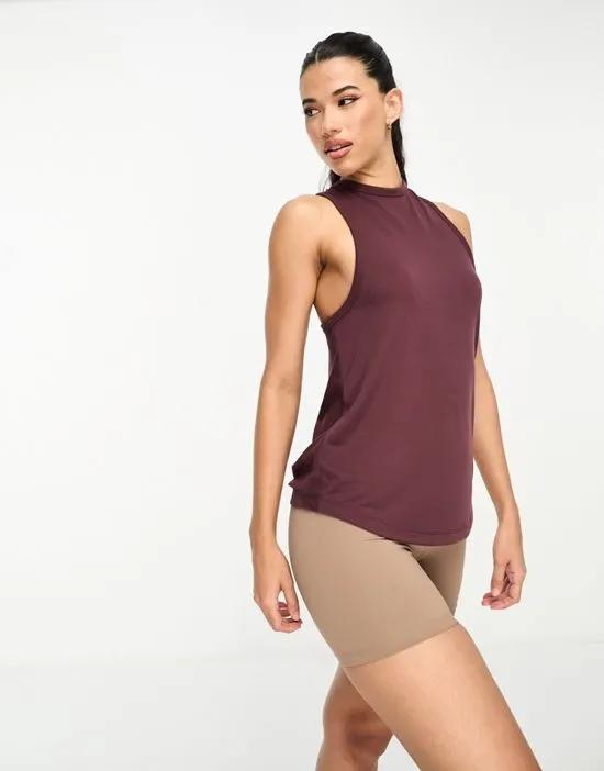 yoga tank top with twist back