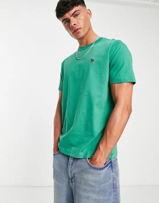 zebra T-shirt in green