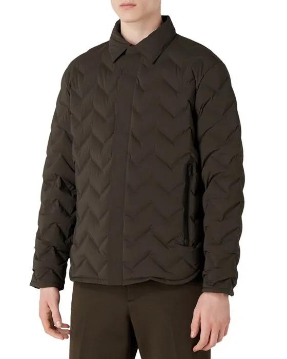 Zip Front Quilted Jacket