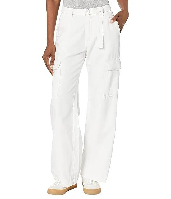 Zoie Wide Leg Relaxed Vintage in White Cargo