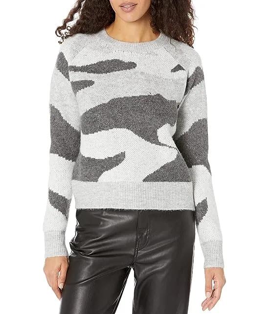 Zya Pullover Sweater w/ Raglan Sleeves
