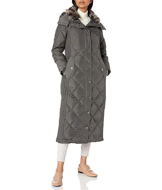 Women's Diamond Down Quilting with Removable Hood