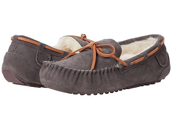 Victoria Genuine Shearling Moccasin with Tie