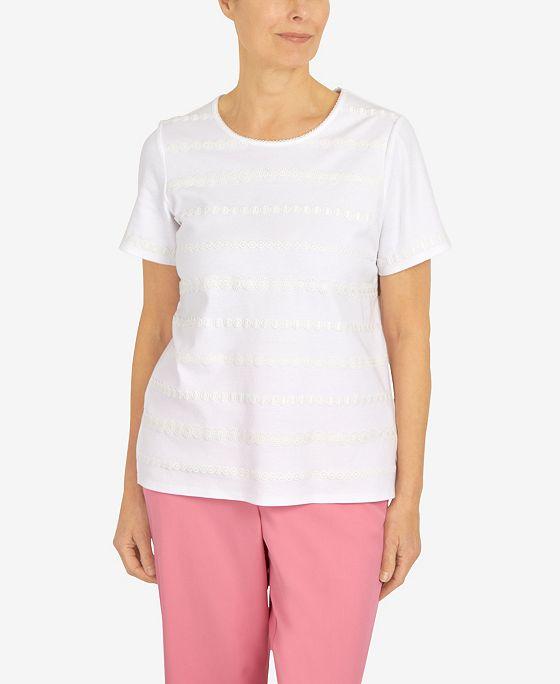 Women's Lace Stripe T-shirt