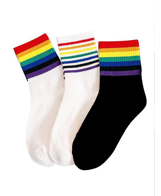 Women's Multi Stripes Socks, Pack of 3