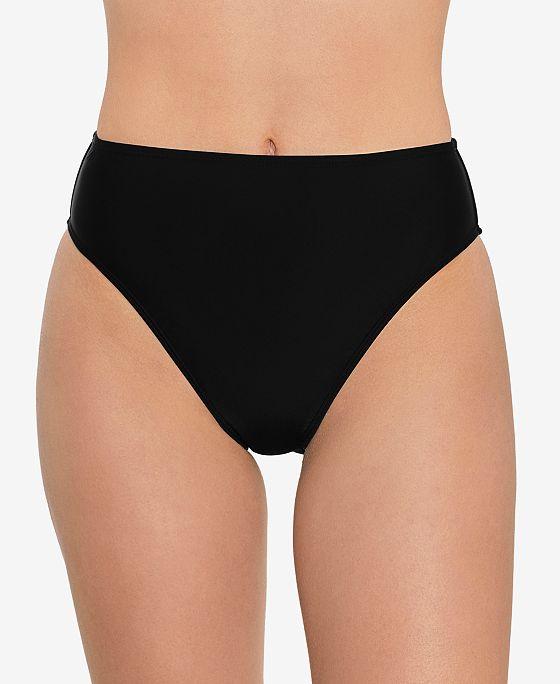 Juniors' High-Leg High-Waist Bikini Bottoms, Created for Macy's