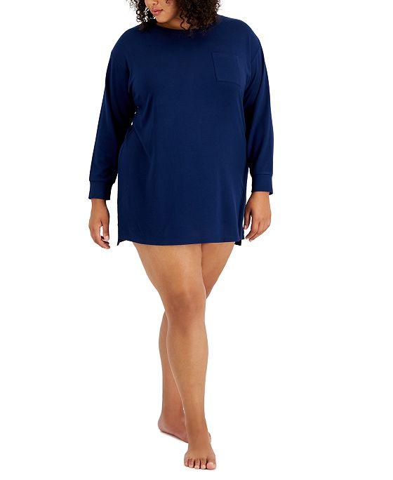 Plus Size Long Sleeve Sleepshirt, Created for Macy's