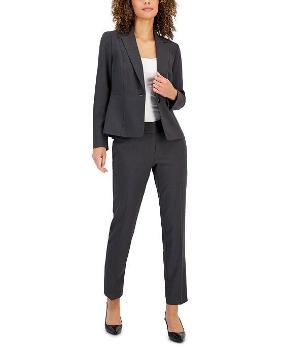 Le Suit Women's One-Button Slim-Fit Pantsuit, Regular and Petite Sizes