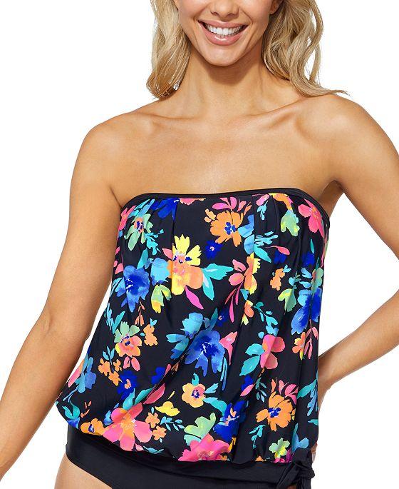 Women's Coral Gables Bandeau Tankini Top, Created for Macy's