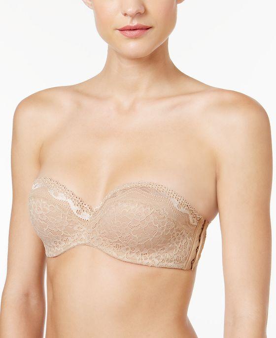 b.enticing Strapless Lace Bra 954237
