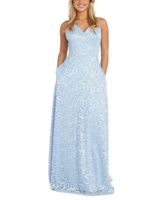 Women's Lace Sweetheart-Neck  Strappy-Back Gown