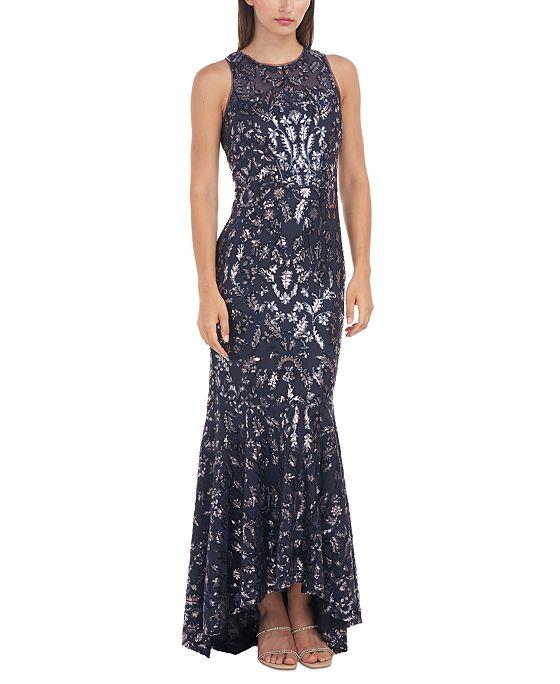 Women's Sloane Sequin-Covered Halter-Style Gown
