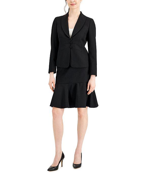 Women's Shawl-Collar Skirt Suit