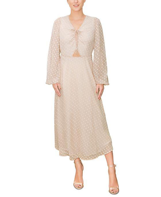 Women's Hestia Clip-Dot Keyhole-Cutout Dress