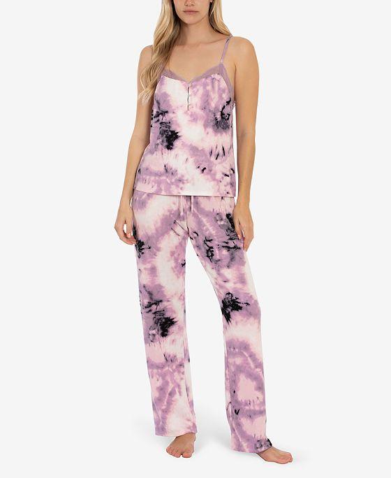 Women's Sunny Print Hacci 2 Piece Pajama Set