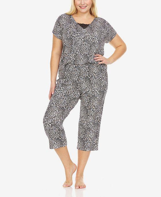 Plus Size Tiffany Knit 2 Piece Pajama Set