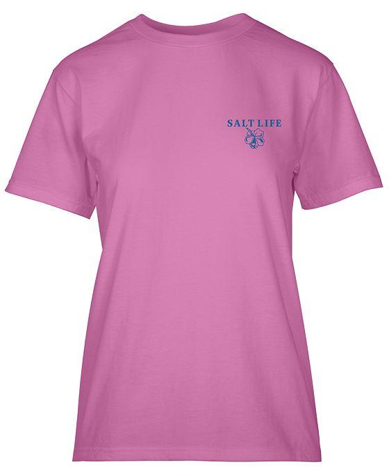 Women's Loungin Hibiscus Cotton Graphic T-Shirt