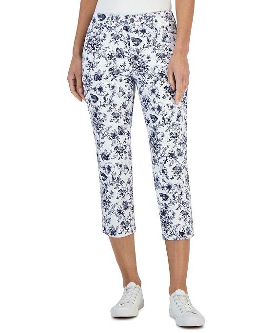 Women's Toile Tummy-Control Cropped Jeans, Created for Macy's