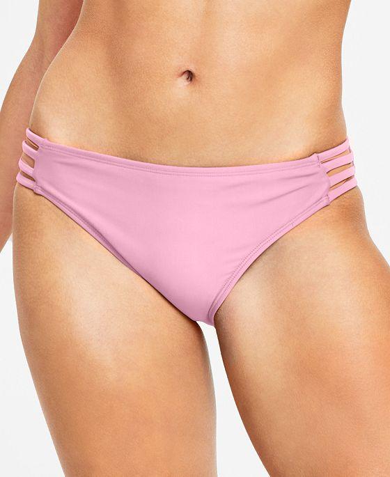 Juniors' Strappy Hipster Bikini Bottoms, Created for Macy's