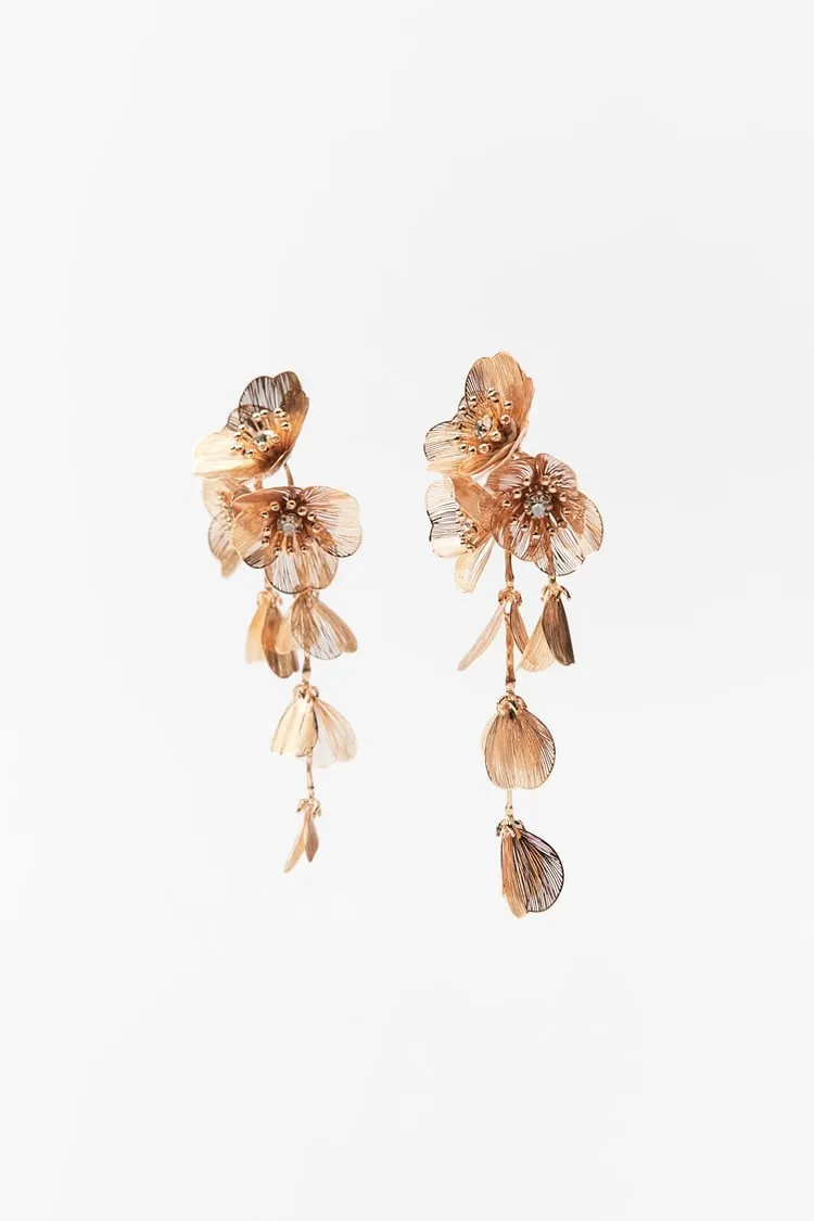 Zara Cascading Flower Earrings